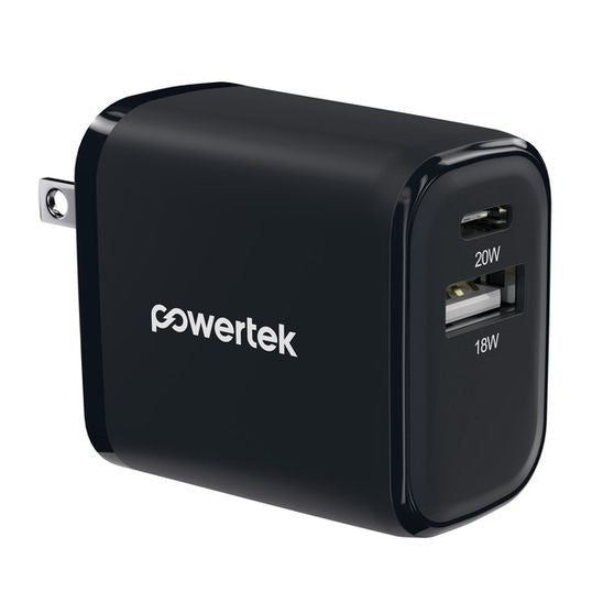 Dual-Port USB-C & USB Fast Charging Wall Charger